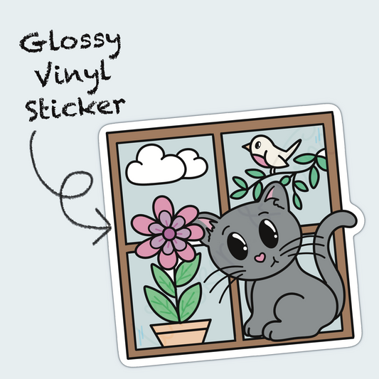 Spring Window – Romeo – Die Cut Sticker (Deluxe)