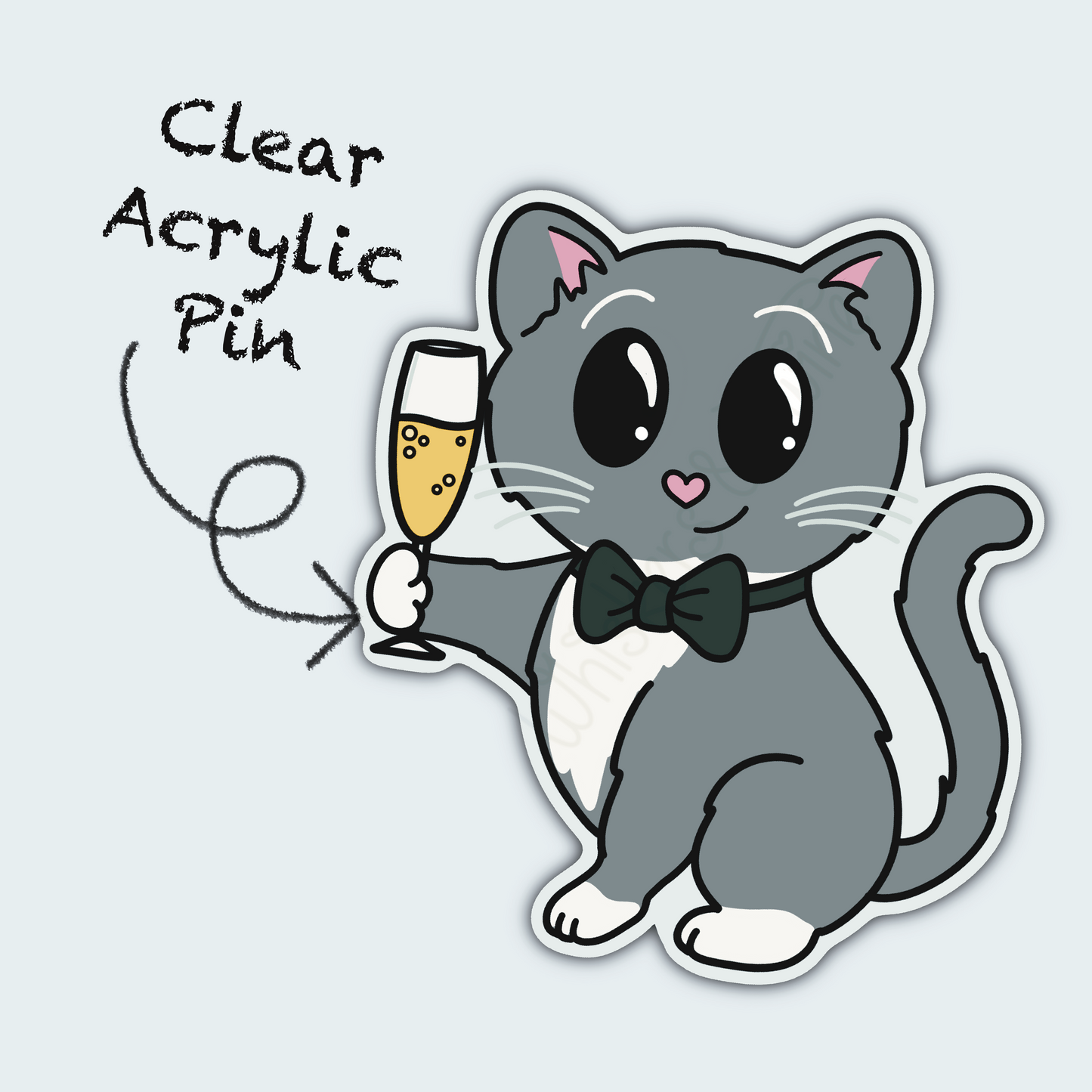Champagne Celebrations – John – Acrylic Pin