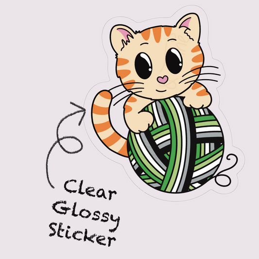 Whiskers Pride – Magic – Clear Glossy Sticker