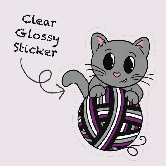 Whiskers Pride – Romeo – Clear Glossy Sticker