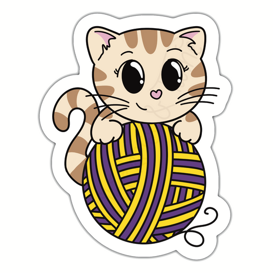 Whiskers Pride – Lady – Die Cut Sticker