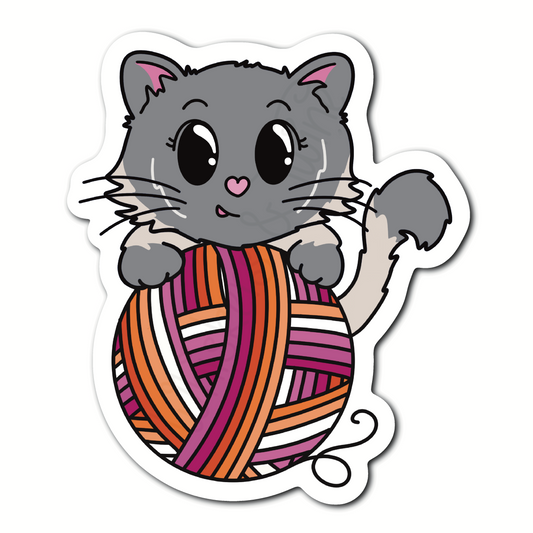 Whiskers Pride – Nylah – Clear Glossy Sticker