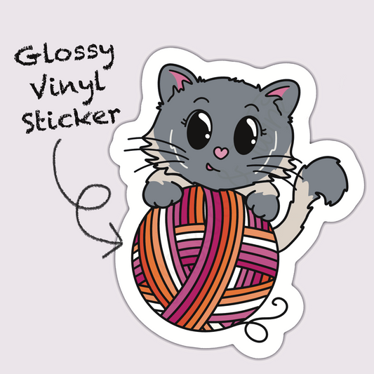 Whiskers Pride – Nylah – Die Cut Sticker