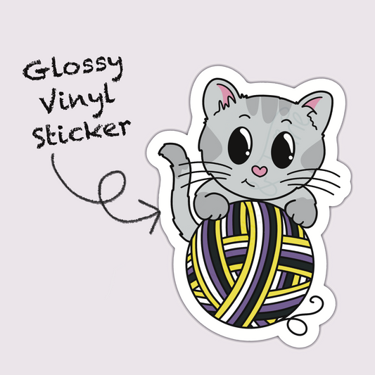 Whiskers Pride – Sampson – Die Cut Sticker
