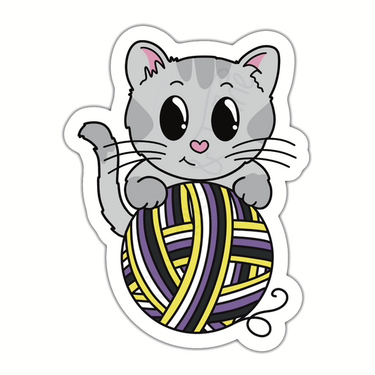 Whiskers Pride – Sampson – Die Cut Sticker