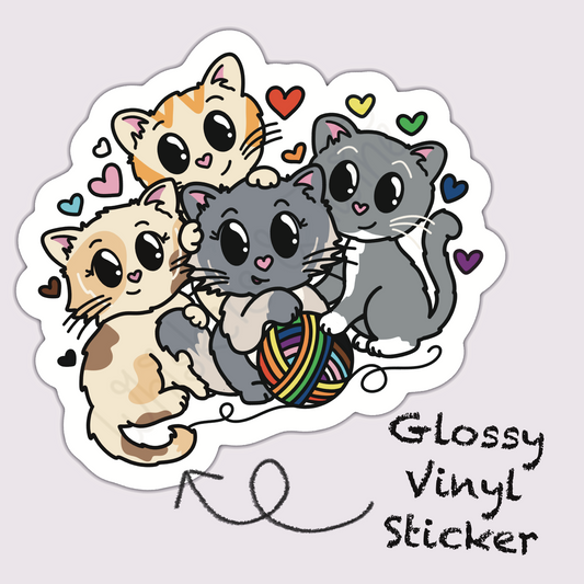 Whiskers Pride – Die Cut Sticker (Deluxe)