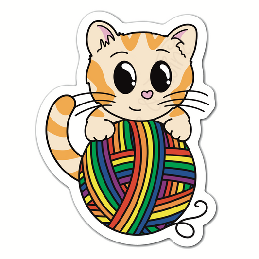 Whiskers Pride – Sebastian – Clear Glossy Sticker
