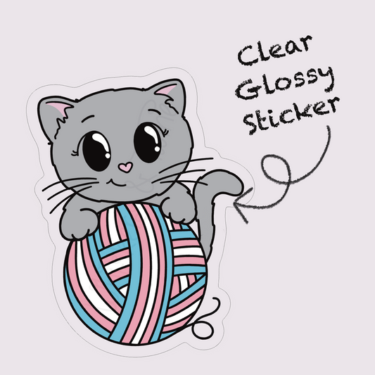 Whiskers Pride – Nox – Clear Glossy Sticker