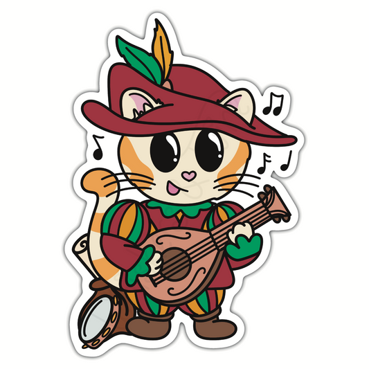 Adventure Twine – Bard Class - Sebastian – Die Cut Sticker
