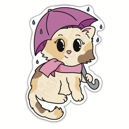 Autumn Umbrella – Juliet – Die Cut Sticker (Deluxe)