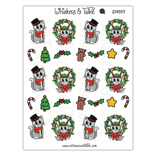 Holidays with Sampson - Sticker Sheet