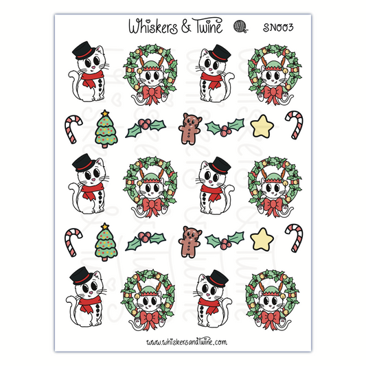 Holidays with Sampson - Sticker Sheet