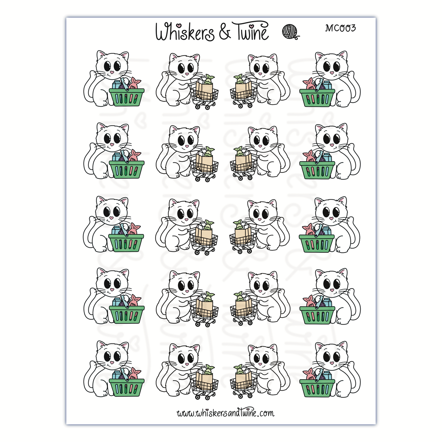 Shopping with Magic – Sticker Sheet