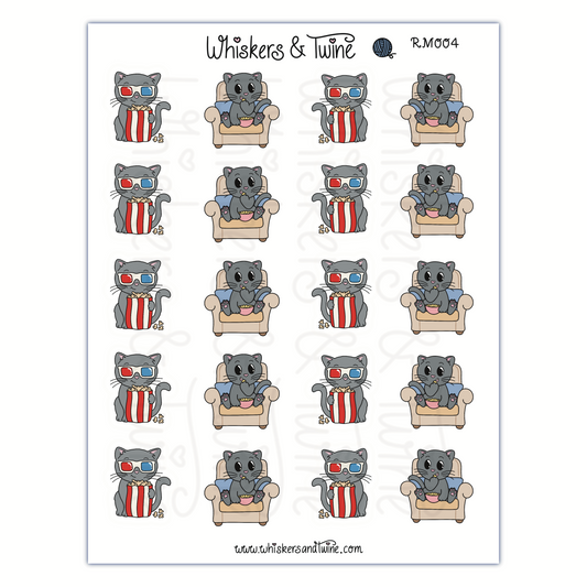 Movies with Romeo – Sticker Sheet