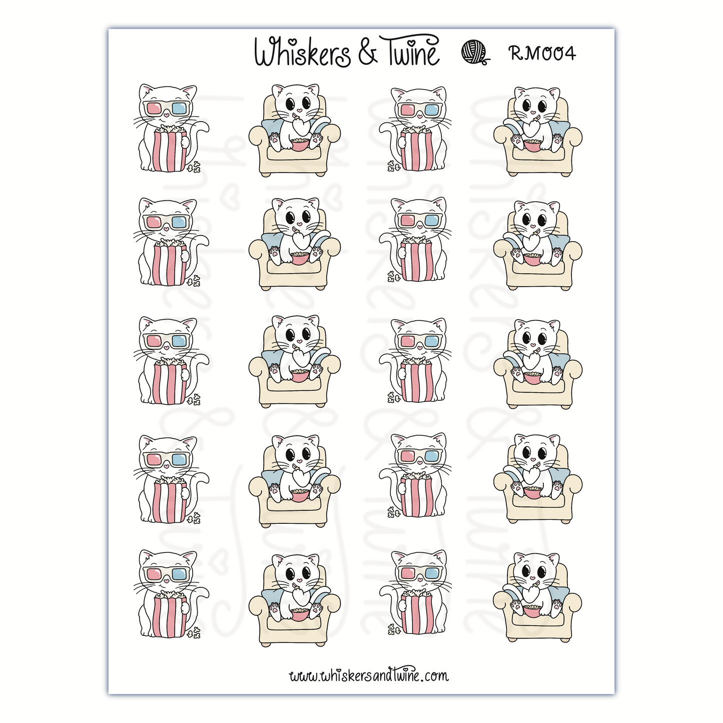 Movies with Romeo – Sticker Sheet