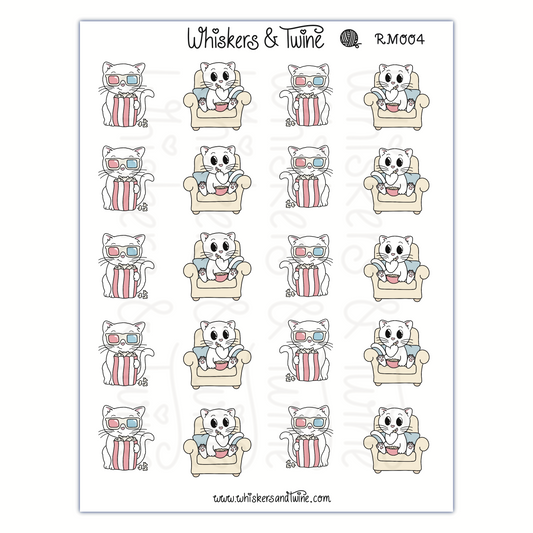 Movies with Romeo – Sticker Sheet