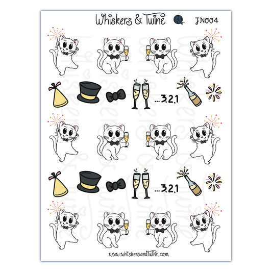New Year's with John - Sticker Sheet