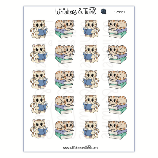 Reading with Lady – Sticker Sheet