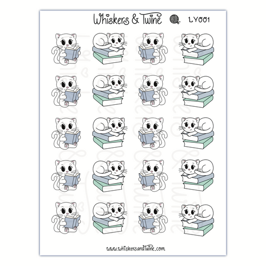 Reading with Lady – Sticker Sheet