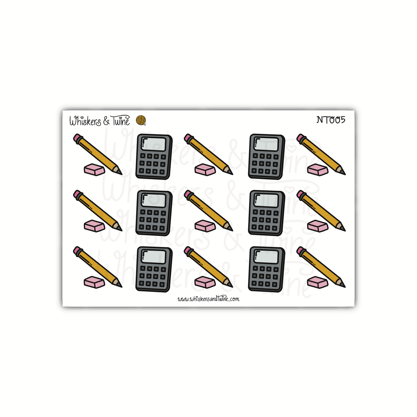School Supplies - Mini Sticker Sheet