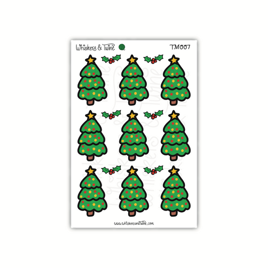 Christmas Trees - Mini Sticker Sheet
