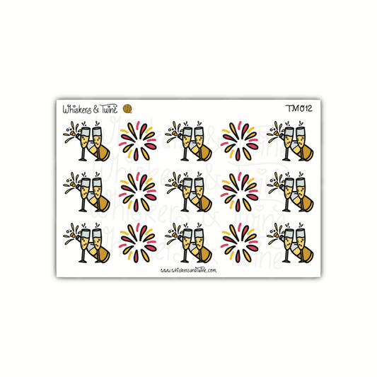 New Year's Celebration - Mini Sticker Sheet