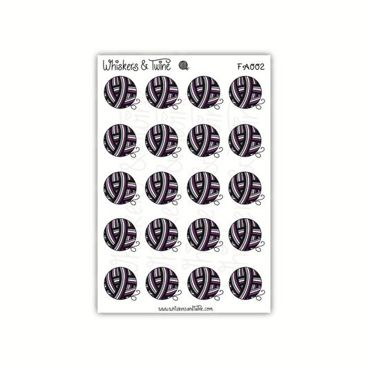 Pride Flag - Asexual - Mini Sticker Sheet