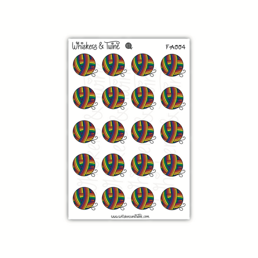 Pride Flag - Rainbow - Mini Sticker Sheet