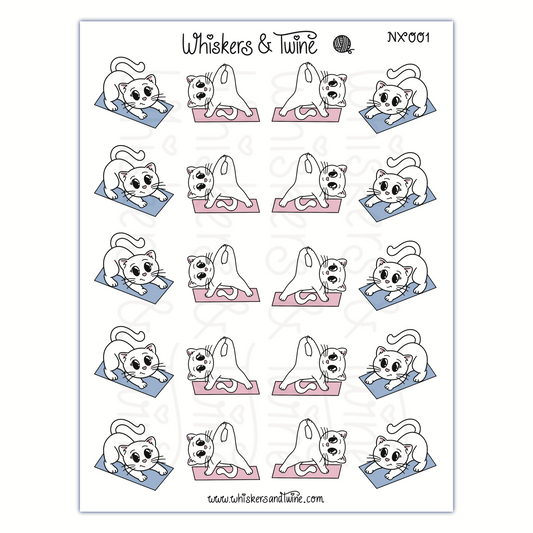 Yoga with Nox – Sticker Sheet